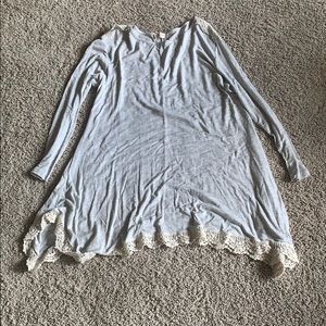 Altar’d state dress with lace edging